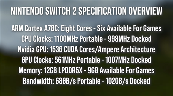 模式下CPU 998MHz、GPU 1007MHz不朽情缘手机版Switch 2